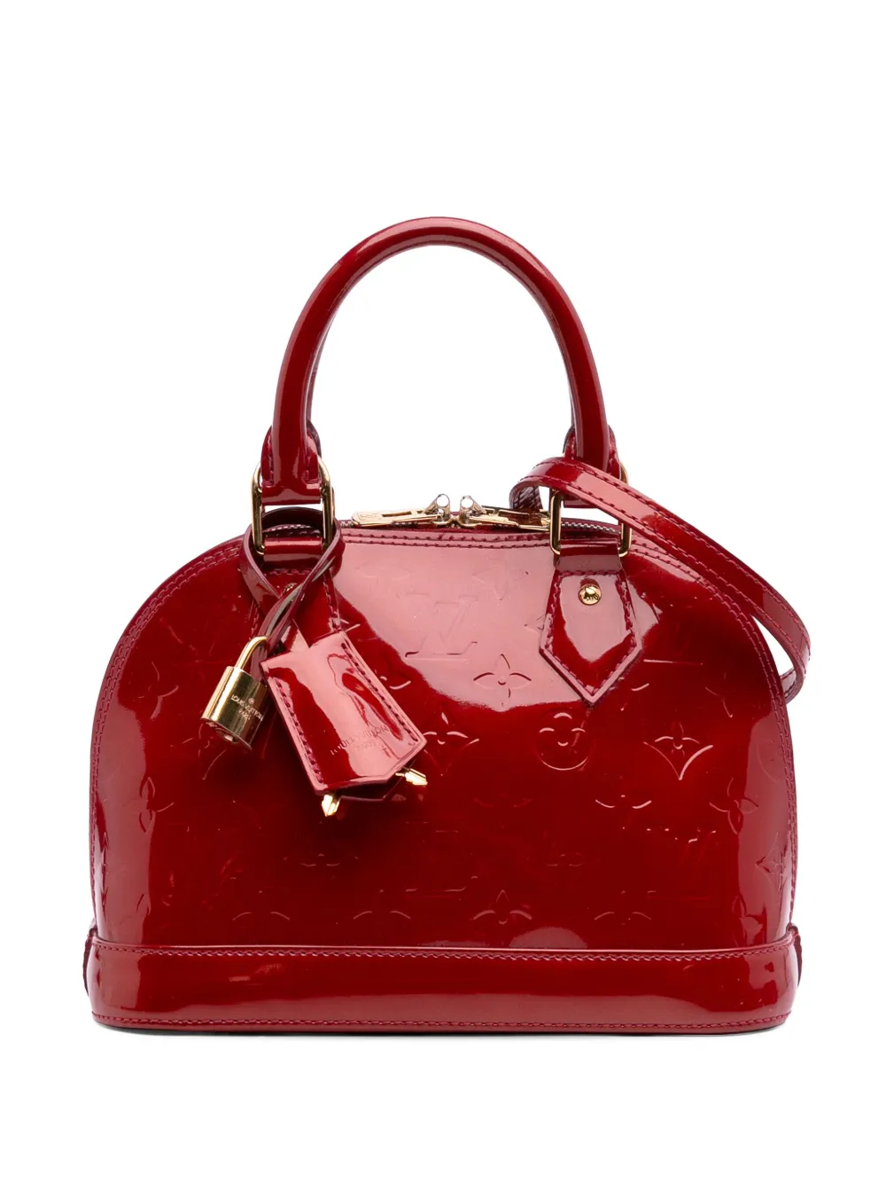 Louis Vuitton Pre-Owned 2012 Monogram Vernis Alma BB satchel - レッド Louis Vuitton Pre-Owned 2012 Monogram Vernis Alma BB satchel - レッド