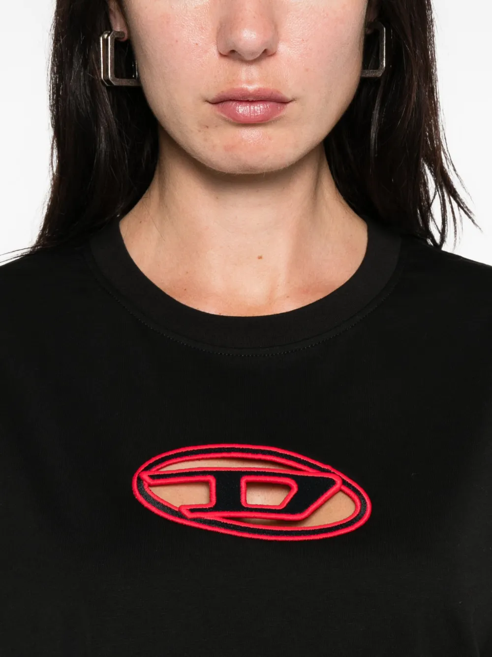 Diesel Top met ronde hals Zwart