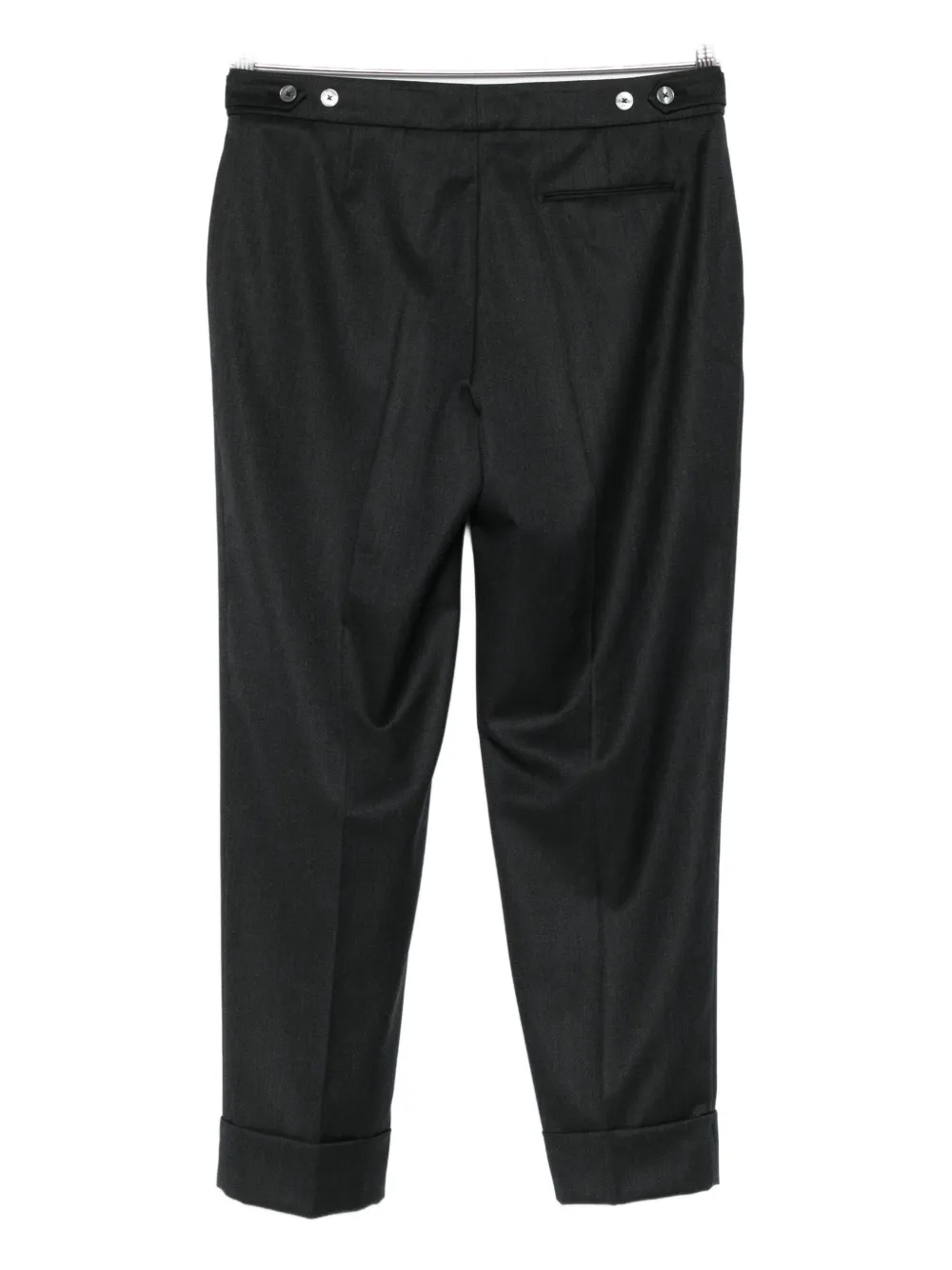 Pt Torino Pressed-crease Trousers In Black