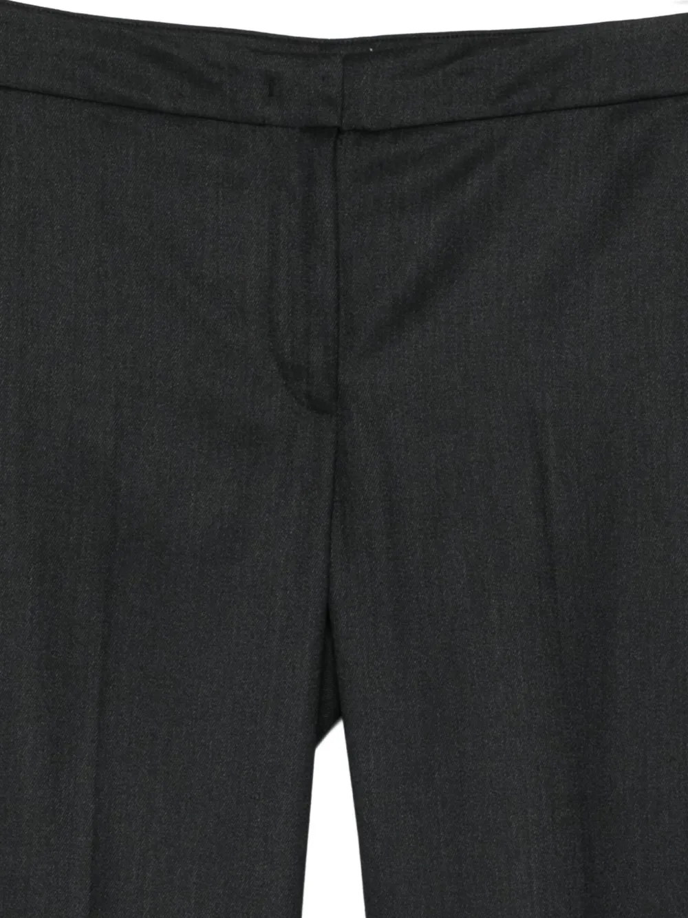 Pt Torino Pressed-crease Trousers In Black