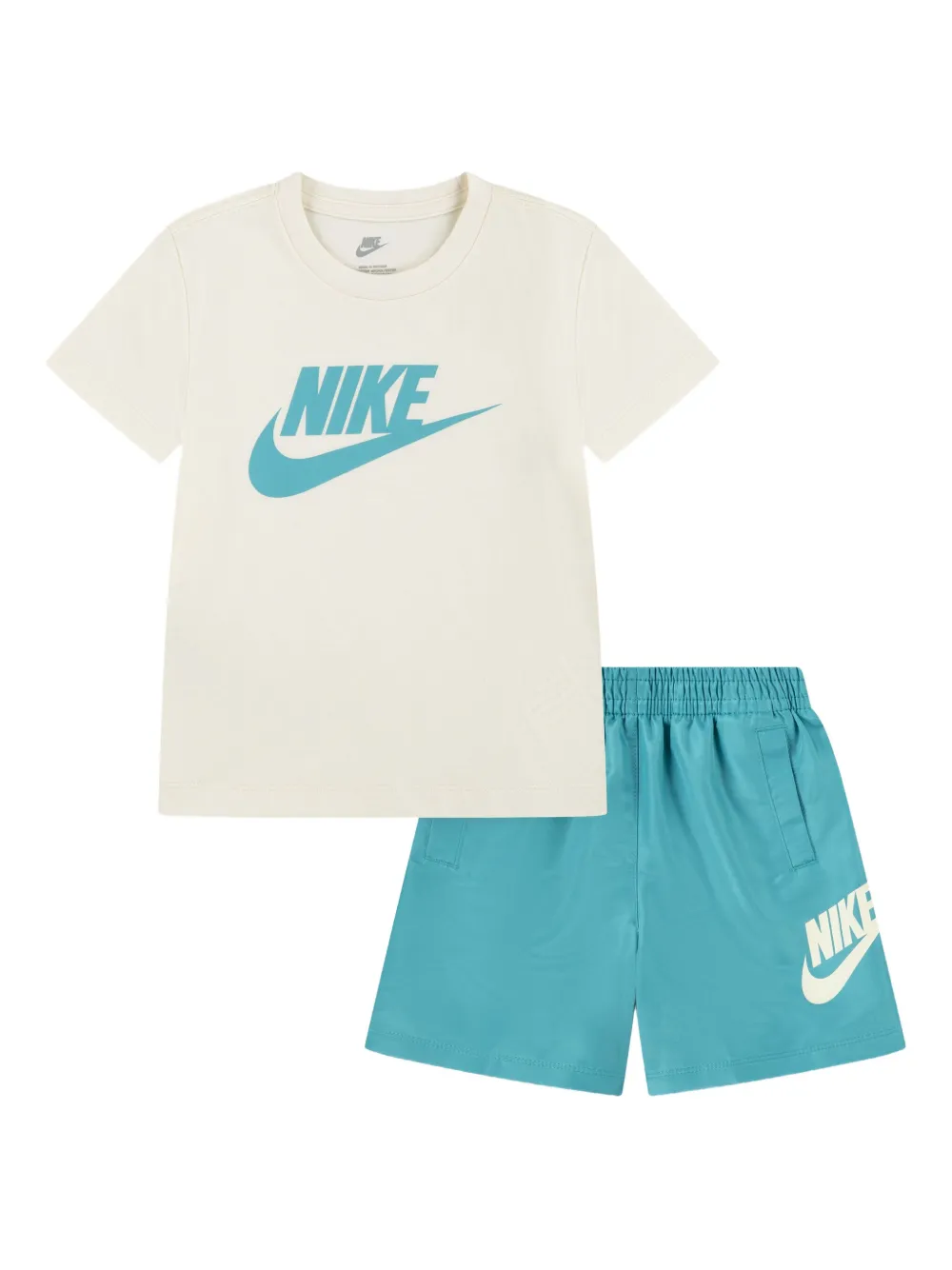 Nike Kids Shorts set met logoprint Blauw