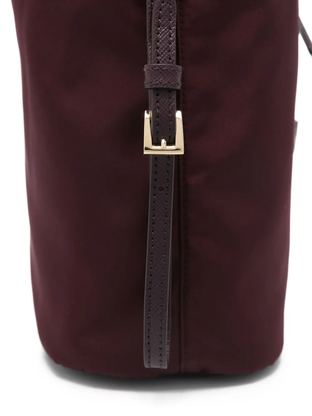 Prada Bucket-tas met leren afwerking en trekkoord Rood