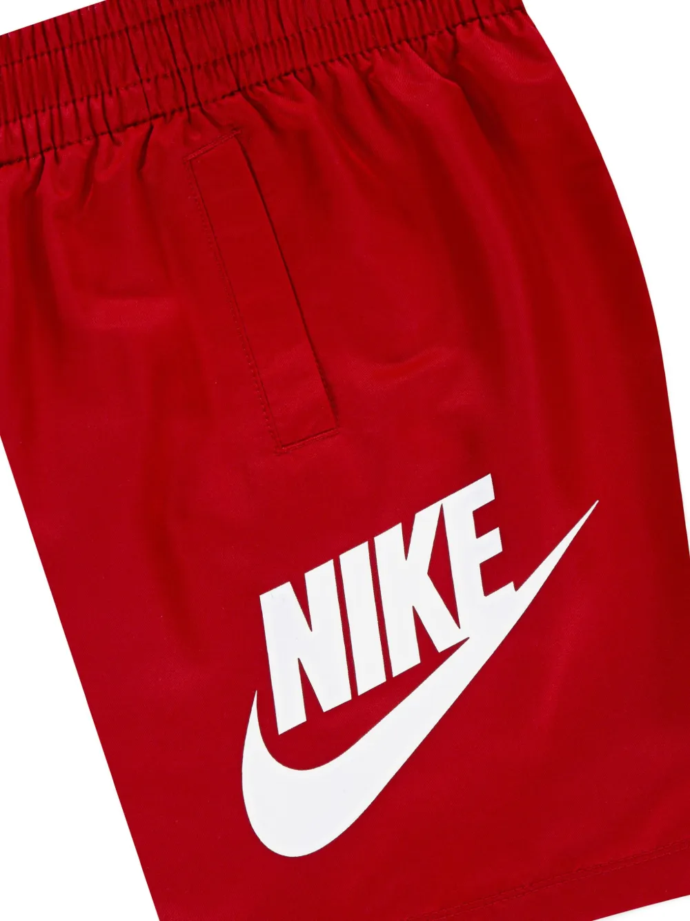 Nike Kids Shorts met logoprint Rood