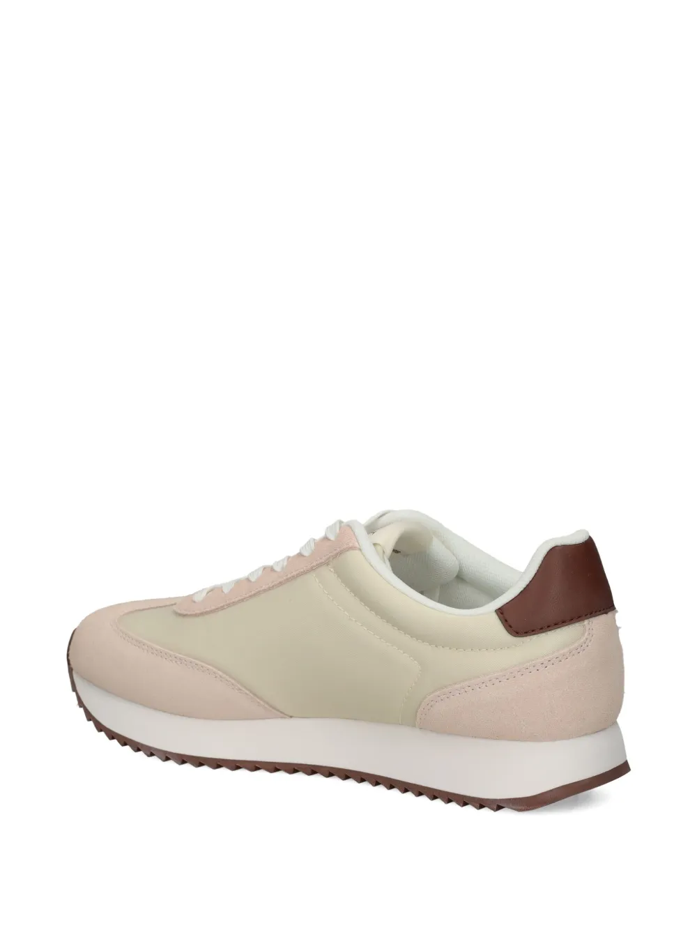 Calvin Klein Jeans CK logo suede sneakers Neutrals