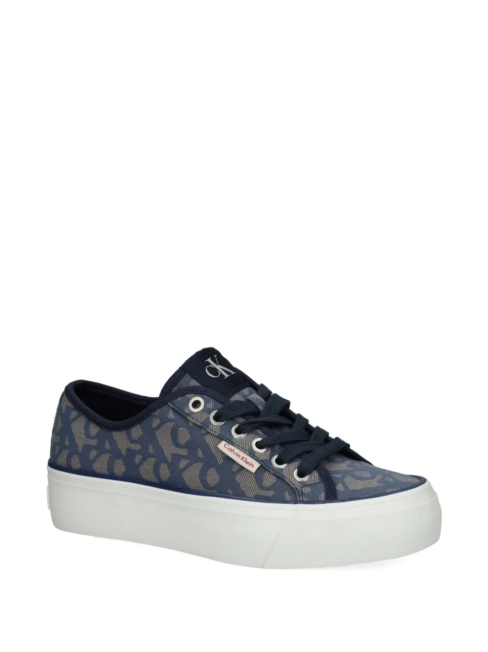 Calvin Klein Jeans Sneakers met monogram - Blauw