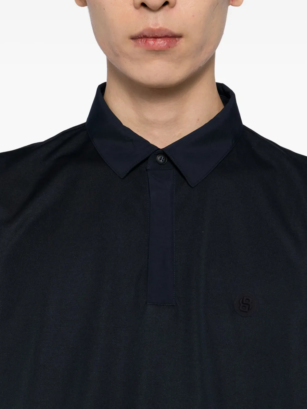 BOSS Poloshirt met logopatch Blauw