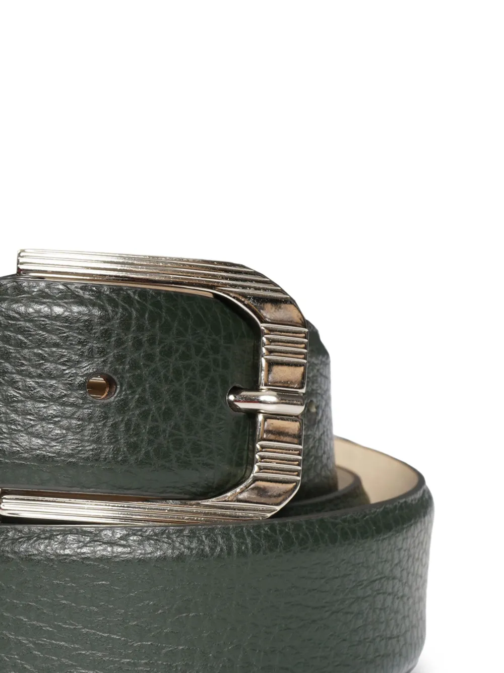 Brunello Cucinelli Leren riem met textuur - Zwart