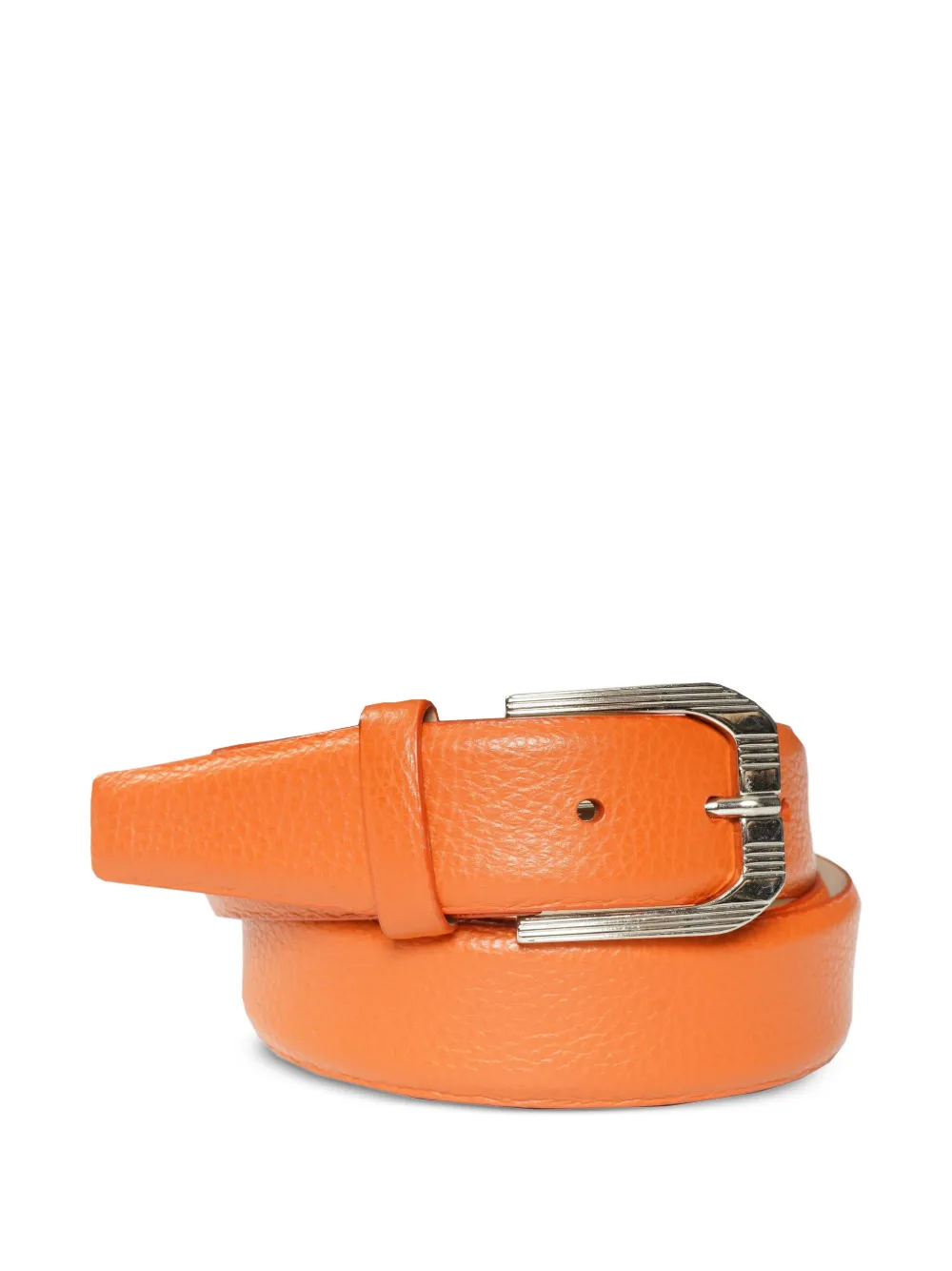 Brunello Cucinelli Leren riem met textuur Groen