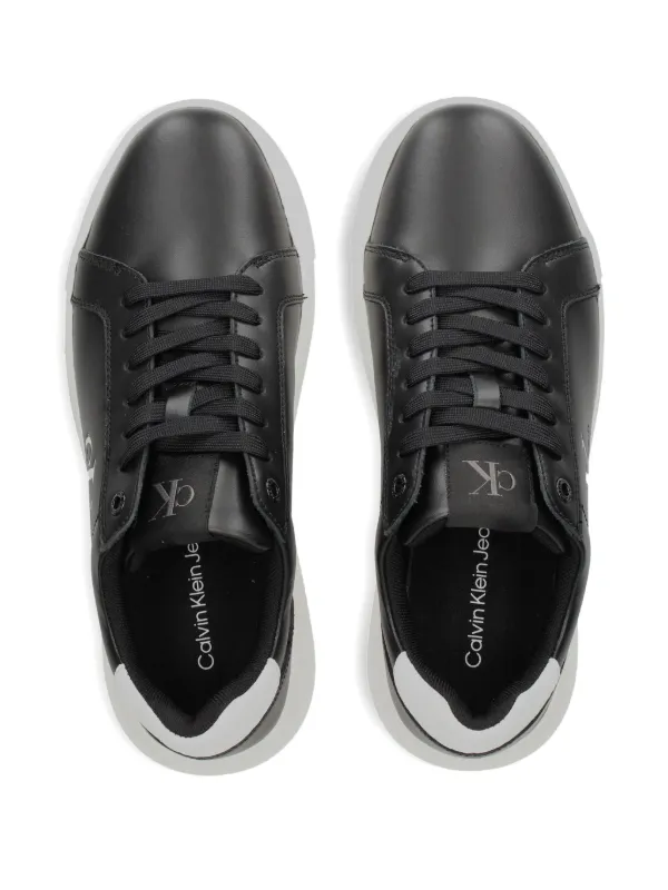 Calvin Klein Jeans レザースニーカー | ブラック | FARFETCH JP