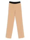 ERMANNO FIRENZE elastic-waistband trousers - Brown