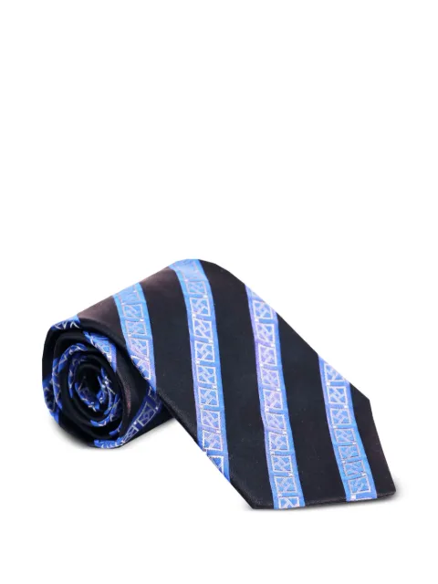 Zilli striped-pattern tie