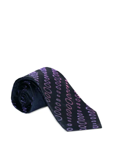 Zilli pattern silk tie