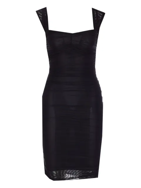MAR DE MARGARITAS square-neck draped dress