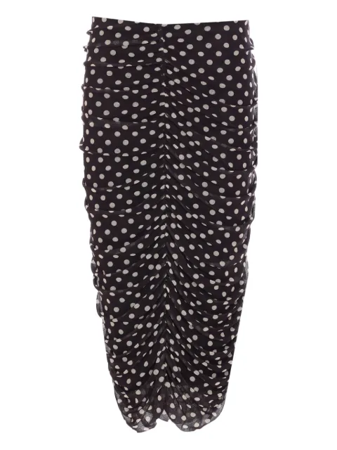 MAR DE MARGARITAS Nerea polka-dot ruched skirt