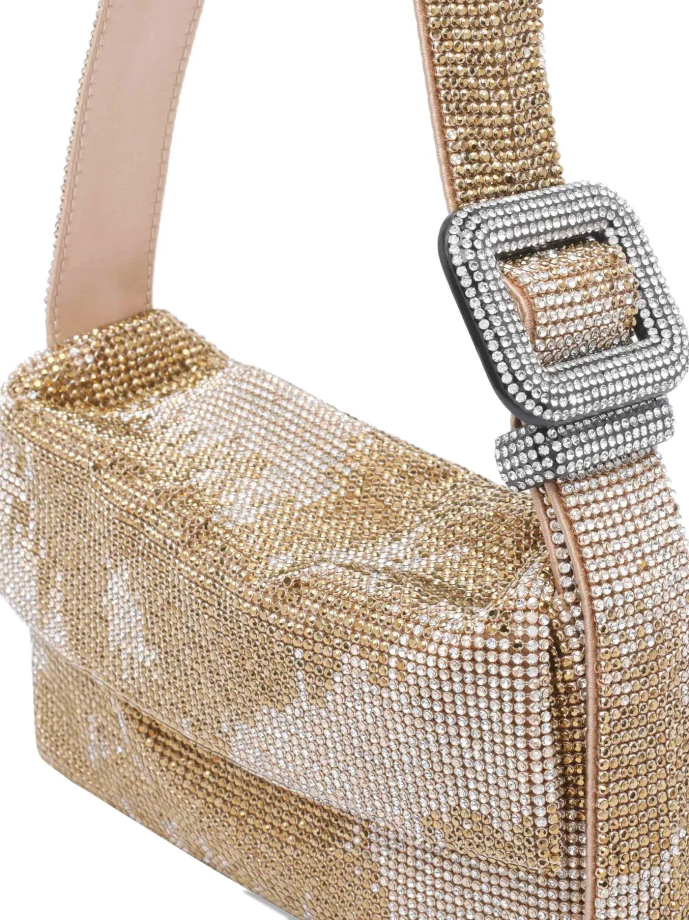 Benedetta Bruzziches strass-embellished mini bag Beige