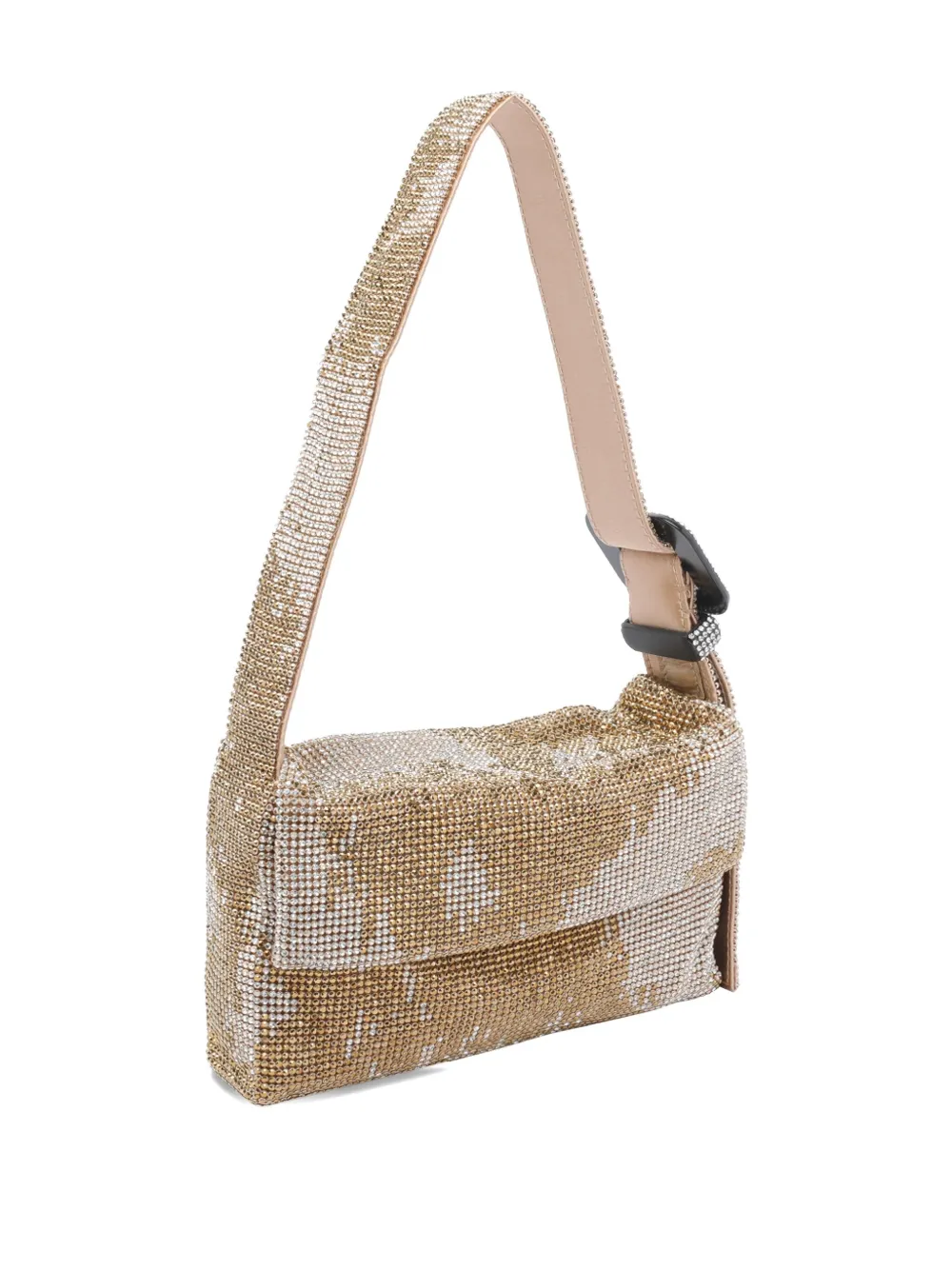 Benedetta Bruzziches strass-embellished mini bag Beige
