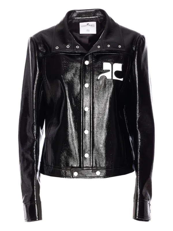 ジャケット COURREGES REEDITION VINYL LOGO JACKET 31073482_60154612_600.jpg