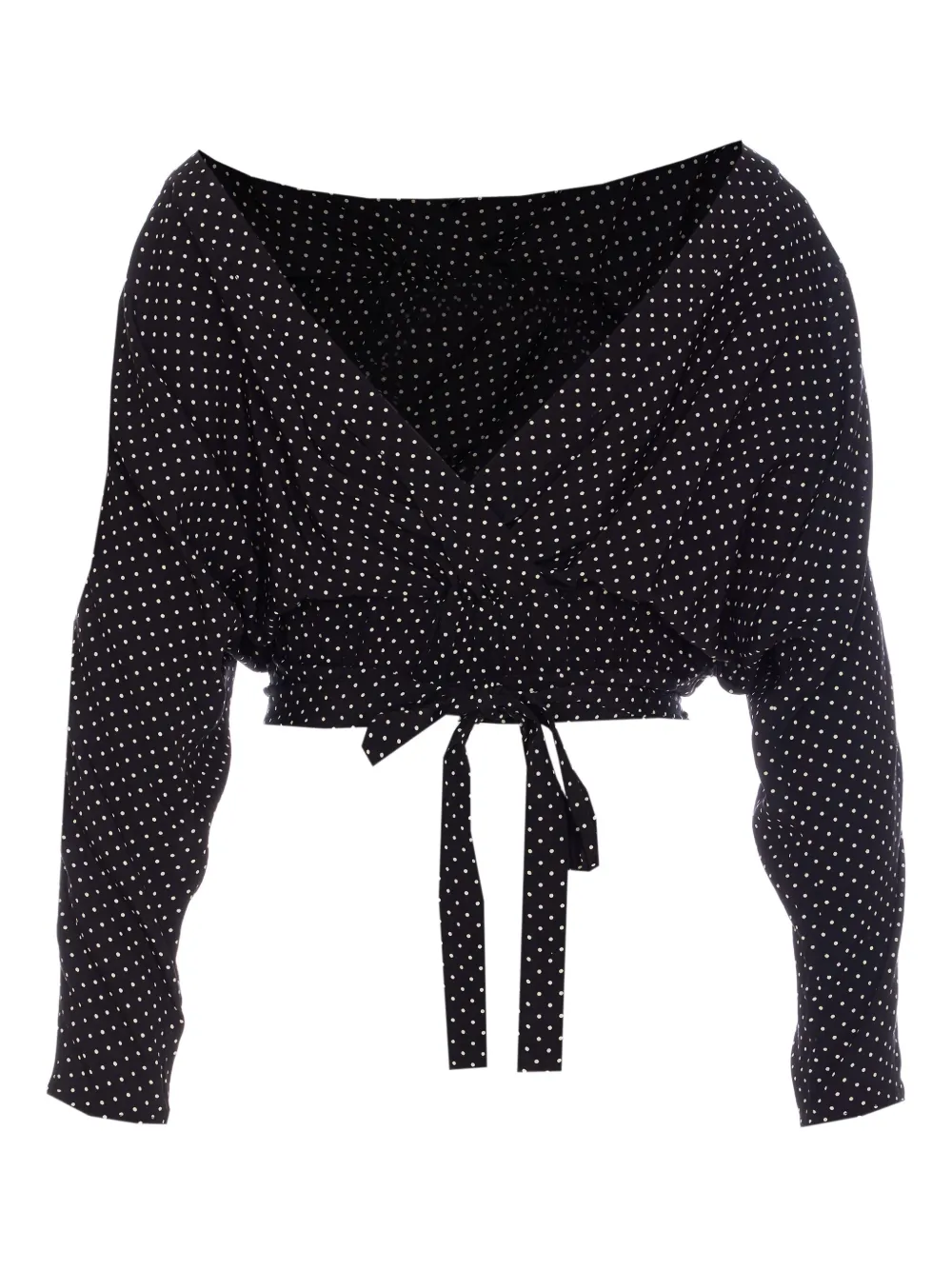 MAR DE MARGARITAS Blouse met stippen - Zwart