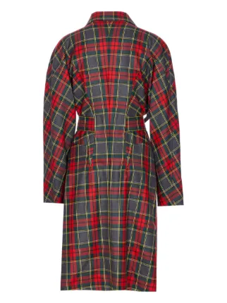 Vivienne Westwood Red Label/チェックトレンチコート Vivienne Westwood Tartan Belted Coat | Red | FARFETCH