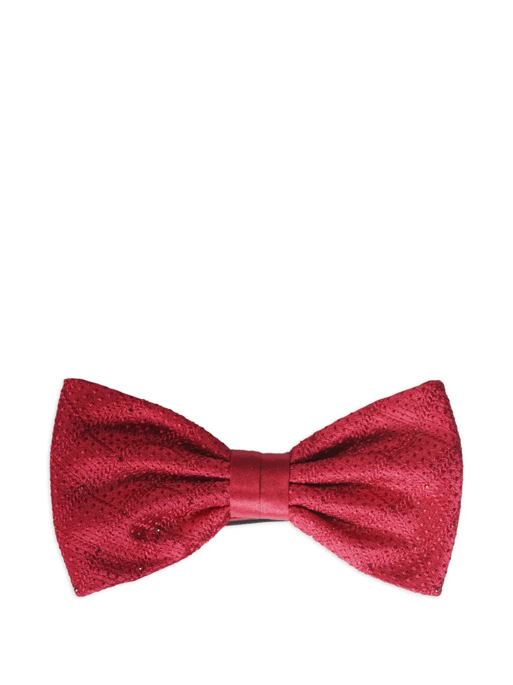 Stefano Ricci crystal-embellished embroidered bow tie | Red | Image 1