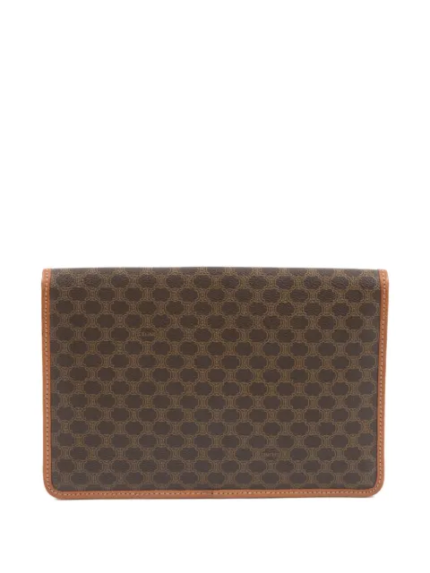 Céline Pre-Owned 1980s Triomphe leather clutch bag