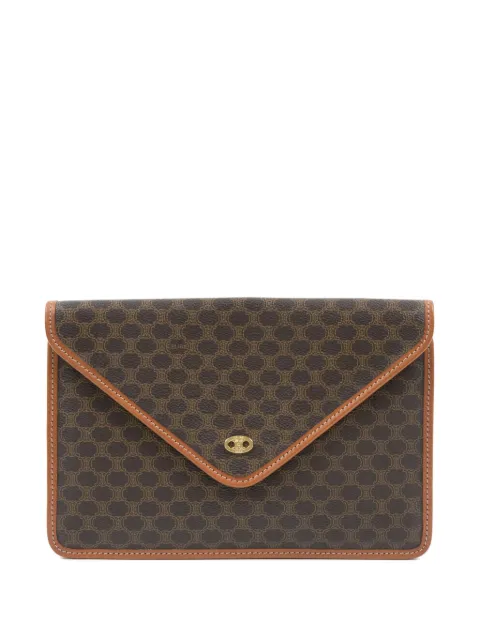 Celine Pre-Owned 1980s Triomphe leather clutch bag