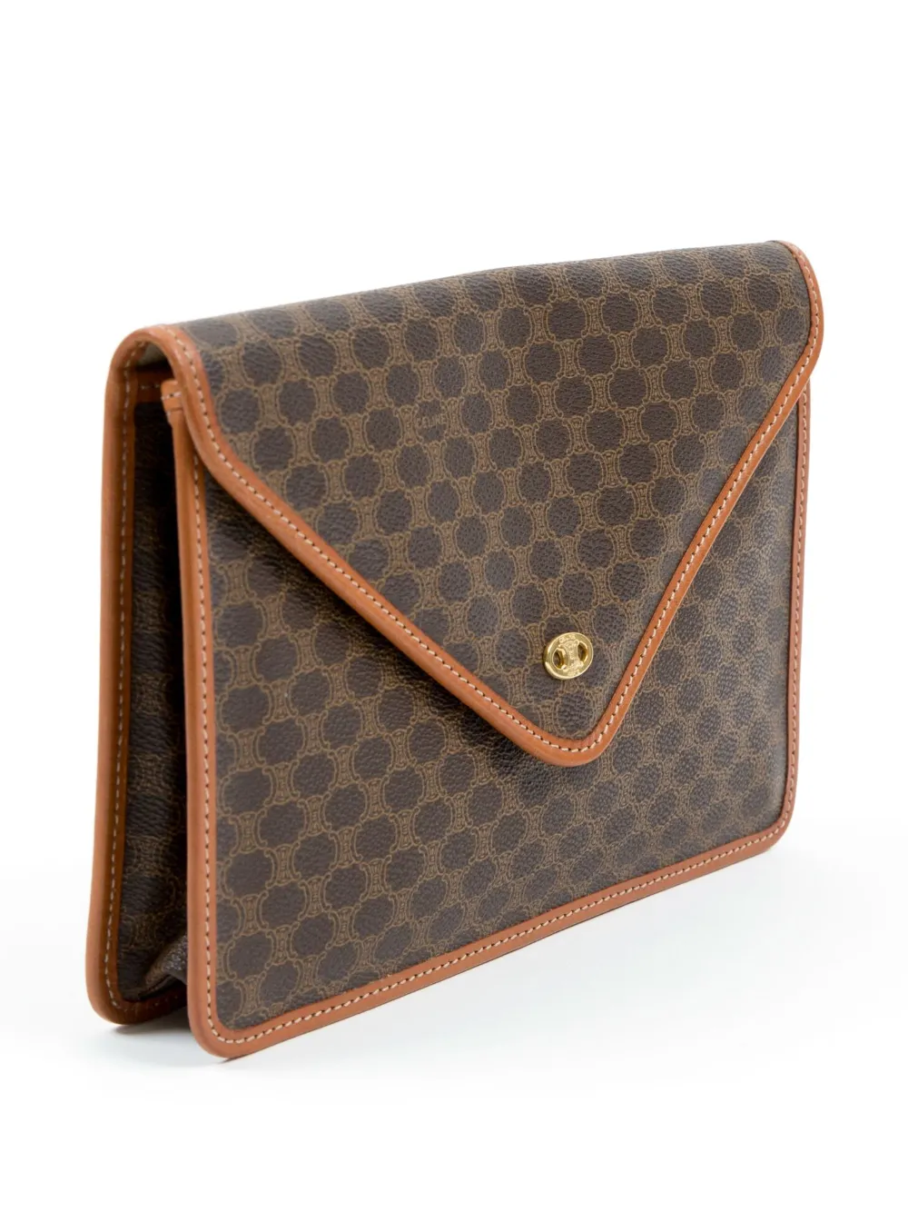 Celine Pre-Owned 1980s Triomphe leather clutch bag | Pre-Owned | Image 2