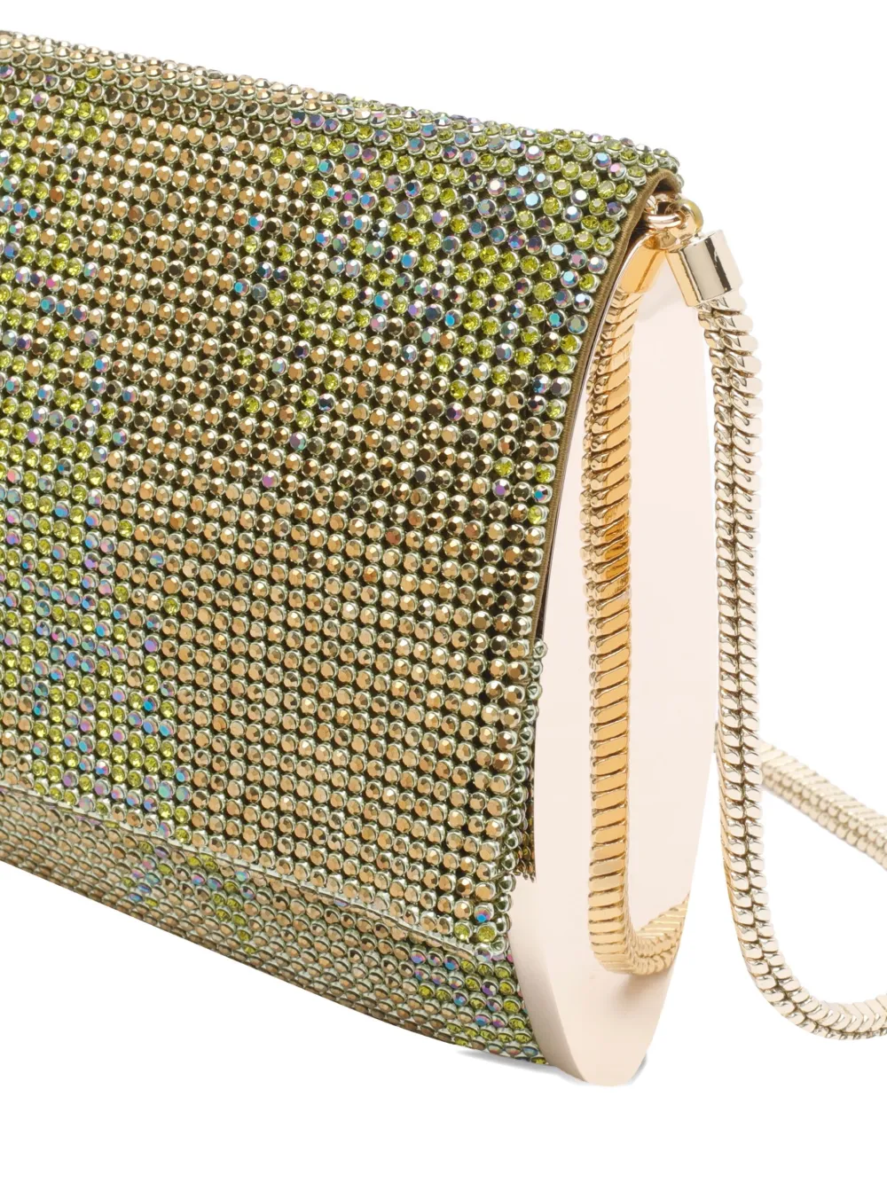 Benedetta Bruzziches crystal-embellished shoulder bag Groen