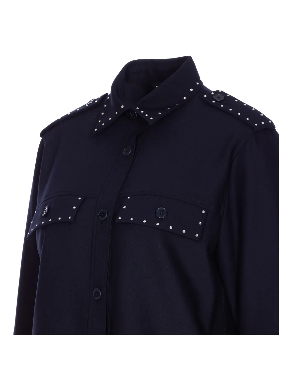 Zadig&Voltaire crystal-embellished shirt Blauw