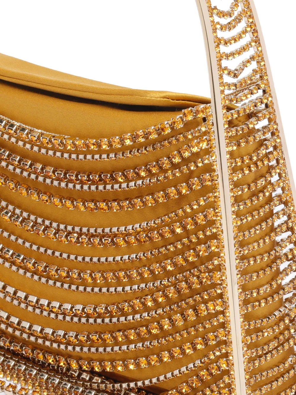 Benedetta Bruzziches crystal-embellished handbag Geel