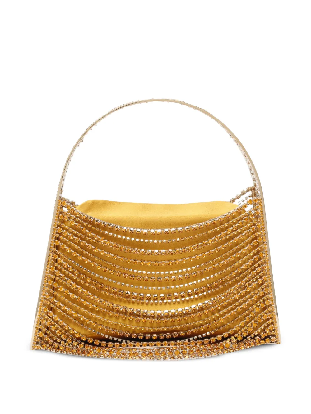 Benedetta Bruzziches crystal-embellished handbag Geel