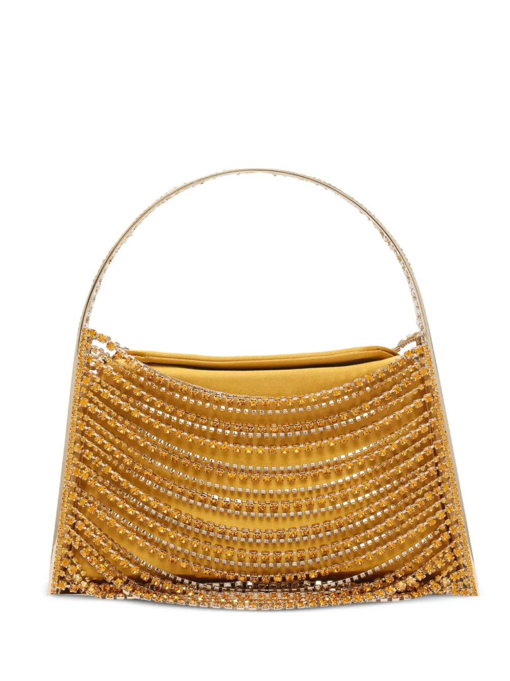 Benedetta Bruzziches crystal-embellished handbag Geel