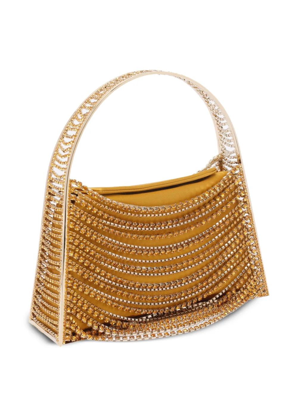 Benedetta Bruzziches crystal-embellished handbag Geel