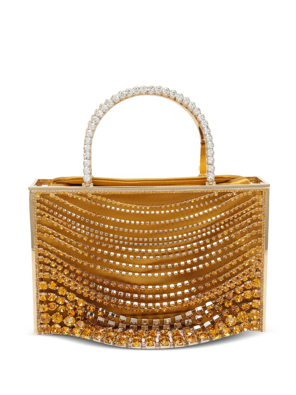 Benedetta Bruzziches crystal-embellished mini bag - Giallo