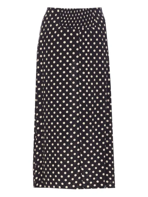 MAR DE MARGARITAS polka-dot split skirt