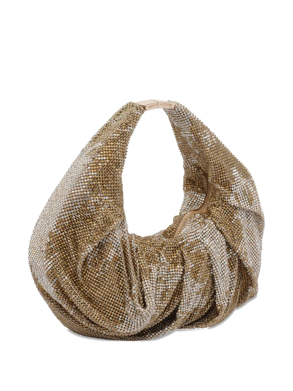 Benedetta Bruzziches small crystal-embellished shoulder bag Goud