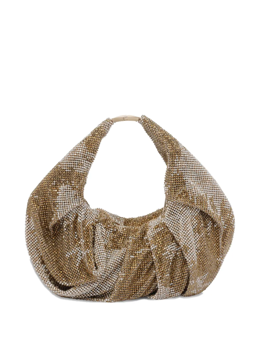 Benedetta Bruzziches small crystal-embellished shoulder bag Goud