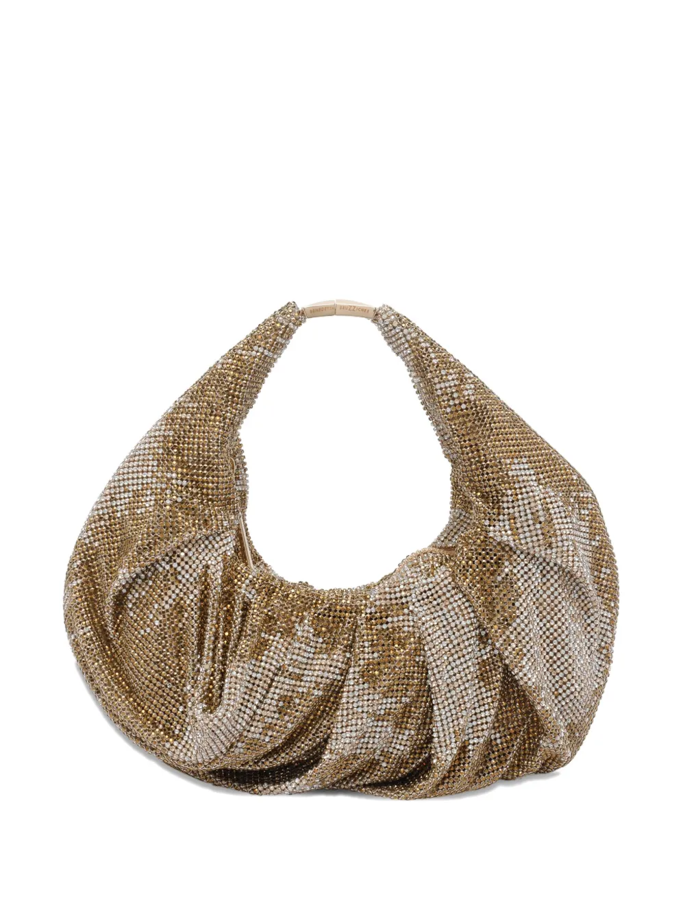 Benedetta Bruzziches small crystal-embellished shoulder bag Goud