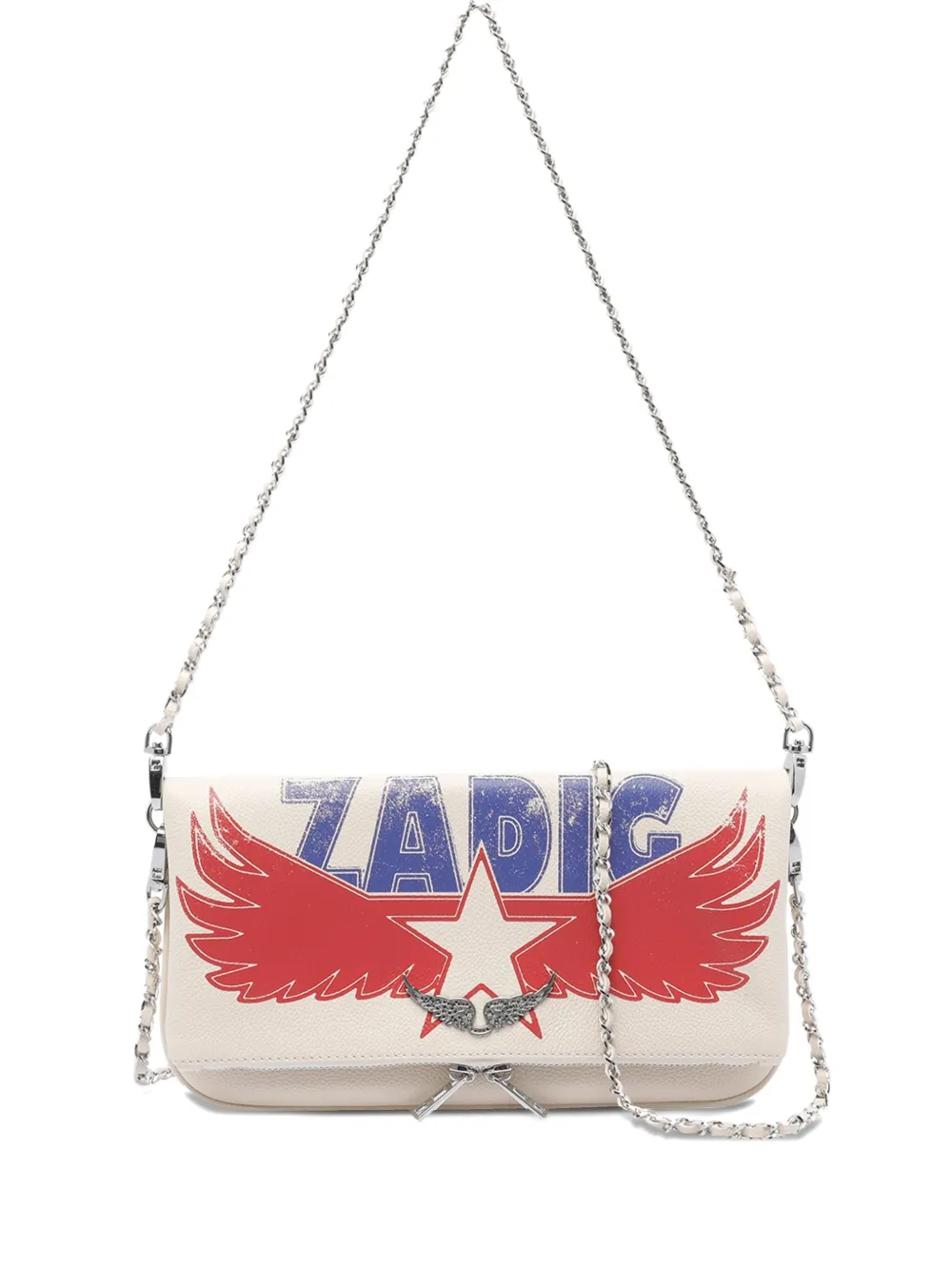 Zadig&Voltaire Rock Nano wings-detail cross body bag Wit