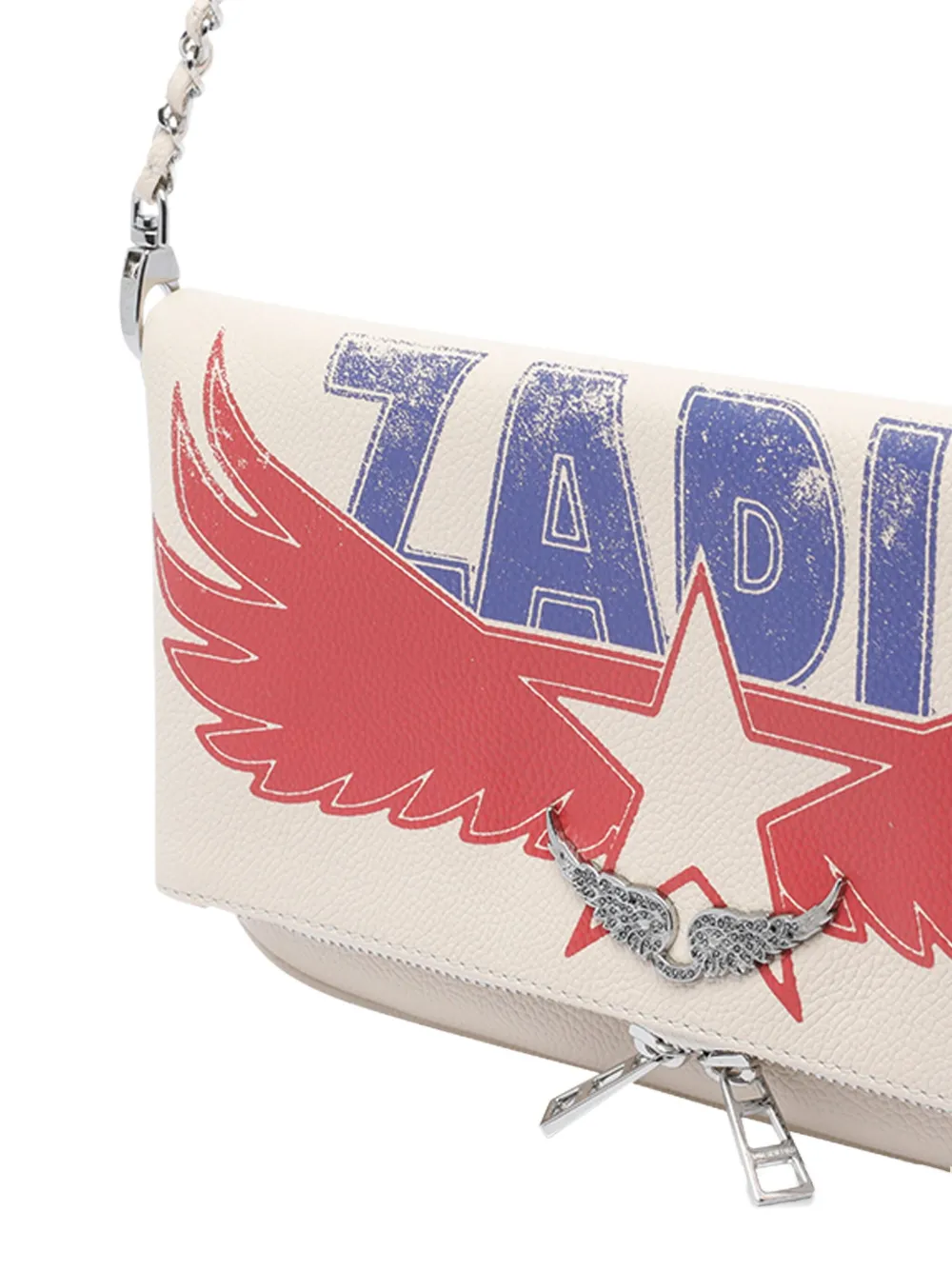 Zadig&Voltaire Rock Nano wings-detail cross body bag Wit