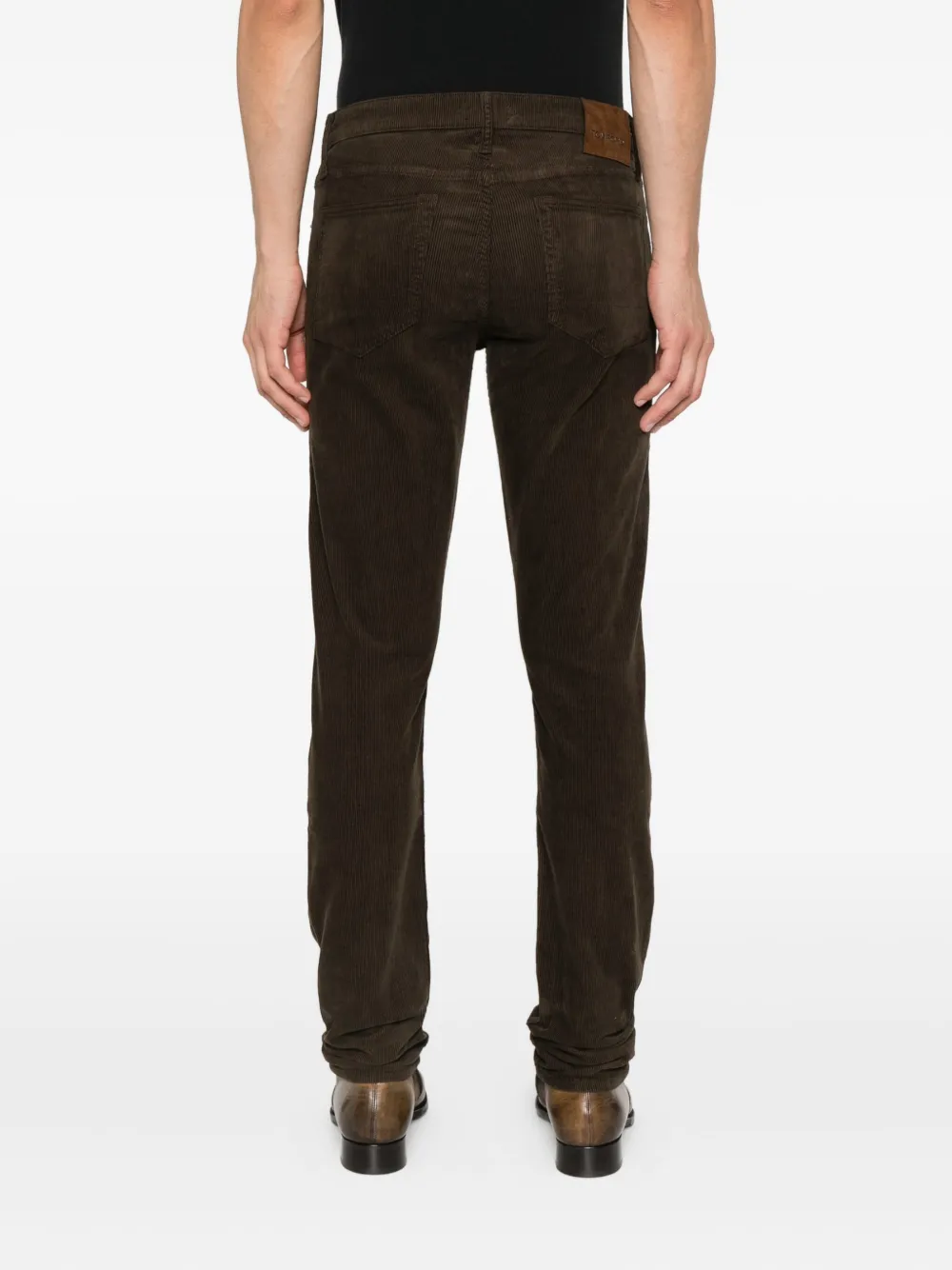TOM FORD Ribfluwelen broek Groen