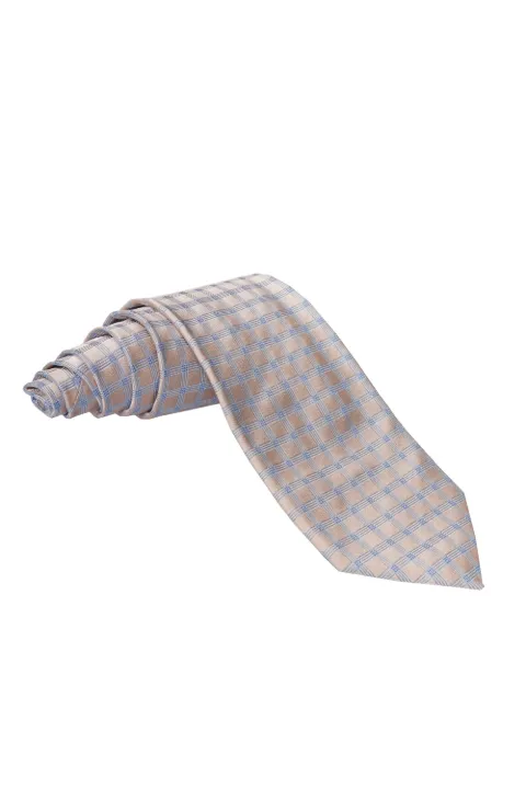 Zilli windowpane-print silk tie