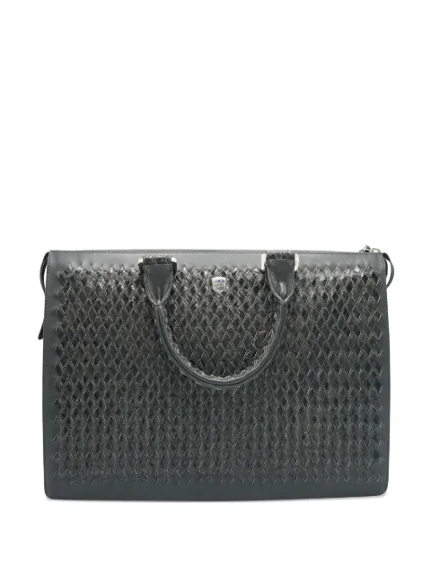 Lardini Tardini woven leather business bag