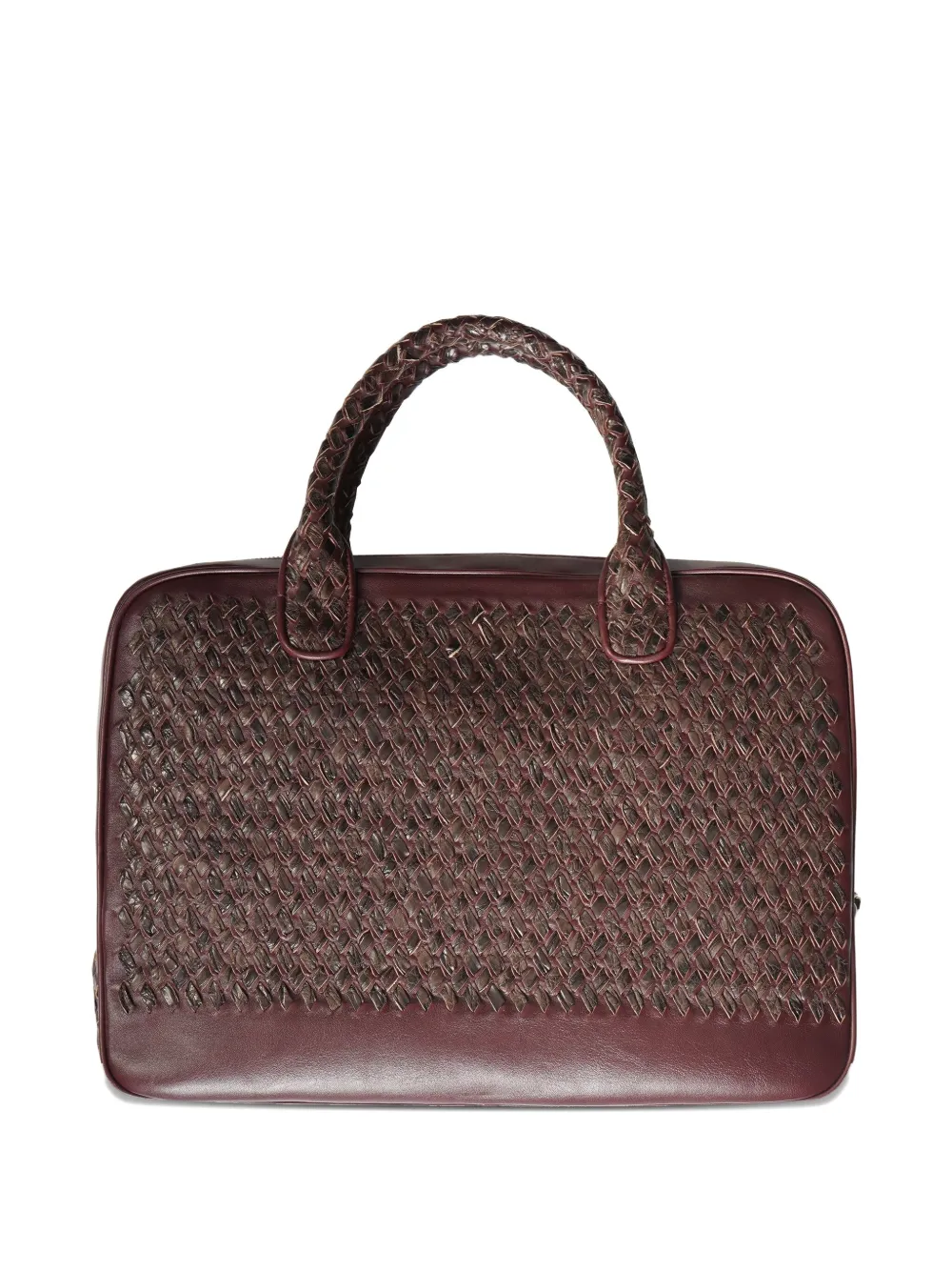 Lardini woven-leather laptop bag | Image 2