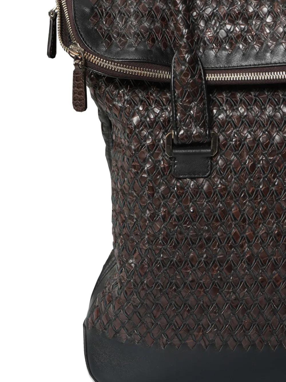  Lardini Bolso Shopper Tardini Tejido De Piel De Becerro - Marrón 