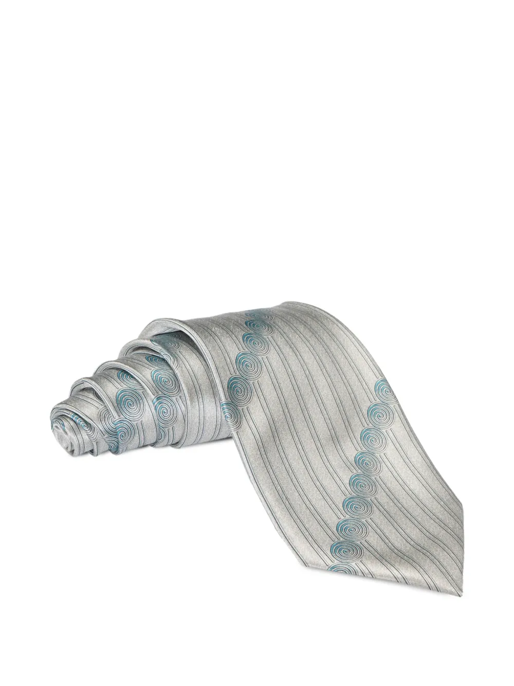 Zilli linear swirl silk ties (pack of two) | Blue | Image 1