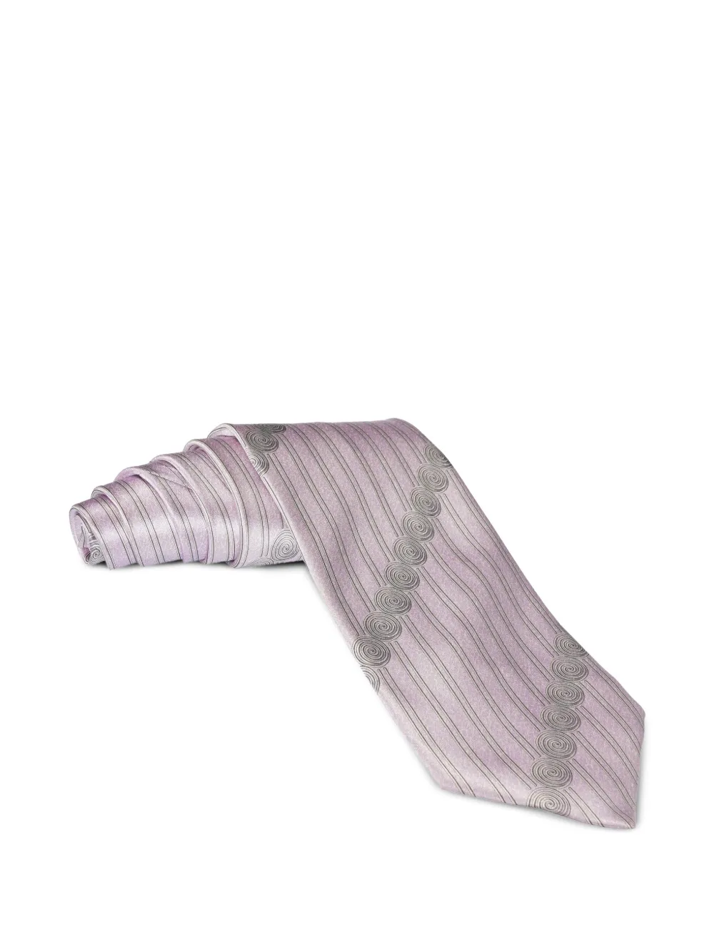 Zilli linear swirl silk ties (pack of two) Blauw