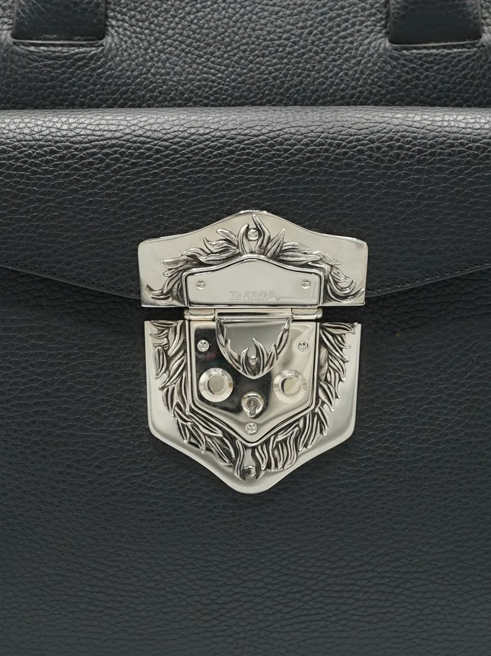 Lardini Aktetas met logodetail Zwart