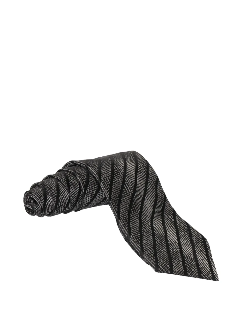 Zilli stripe-pattern tie | Grey | Image 1