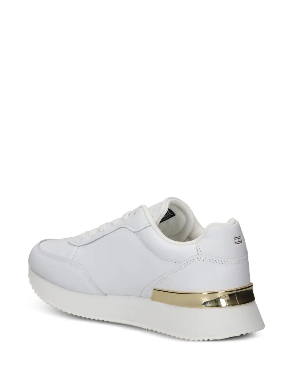 Tommy Hilfiger leather striped low-top sneakers White